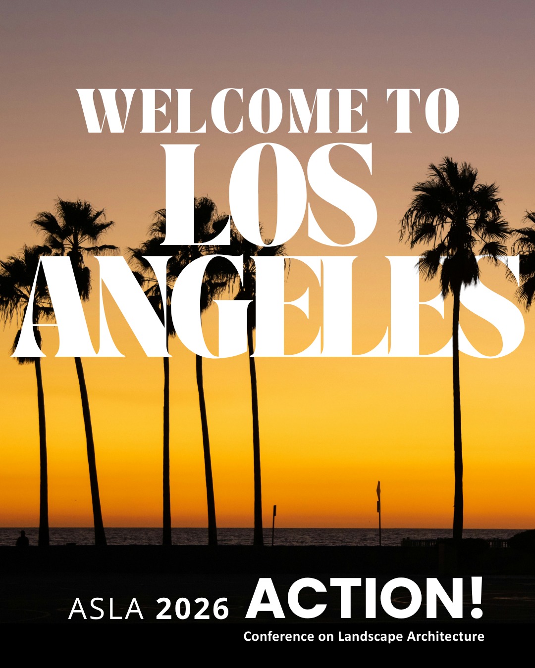 We're beyond excited to WELCOME YOU TO LOS ANGELES!
Los Angeles is a city that mirrors the very essence of our work: dynamic, layered, unfinished by design. It’s a city of contrasts and convergence—where mosaic courtyards meet concrete channels, native plants reclaim industrial corridors, and design pushes against the forces that divide us.
Action! is a call to build, to respond, to engage. It’s about showing the work—not as a finished product, but as a process: evolving, collective, alive. Whether through community-led transformations or regional-scale planning, landscape architects are not waiting on the sidelines. We're in the field, in the street, in the soil—designing places that serve both people and planet.
As sunlight pours into the glass halls of the LA Convention Center, we’ll gather to share our progress, our questions, and our next moves. In a world that demands momentum, this is where the profession shows up. Together, we bring the scene to life.
And… ACTION!
#socalasla #aslasocal #thisislandscapearchitecture #aslaconference2026 #asla2026