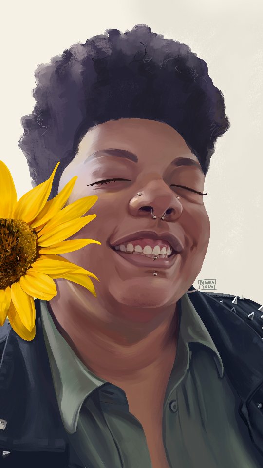 Of all the art that I create, portraits are by and large my favorite thing in the world to create. There's something so intimate about capturing the essence of an individual. This portrait came by way of a contest I held to celebrate the one year anniversary of streaming and I chose @lol.leighnardo as the winner! This piece took about 6 hours of streaming to complete and it was so much fun and such a pleasure to create.