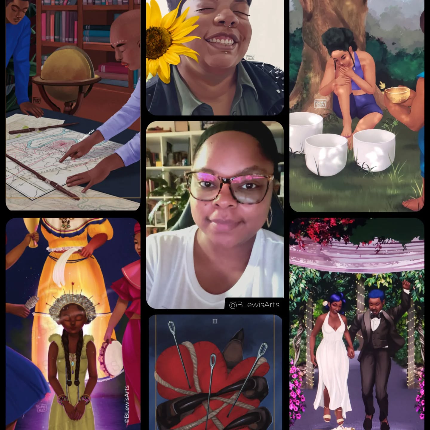 #artvsartist2025 This year has been a rollercoaster of a year but we made it! I didn't have as much variety in projects but I made some huge leaps forward on the #cosmicgatewaystarot. I'm super excited to see where the wind blows next. Looking forward to making more art, streaming more and enjoying life. See you on the other side 🖖🏾😊